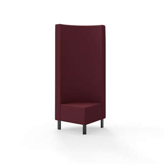 Modulsofa Snake hjørne 90° metallben sh 43 høy rygg