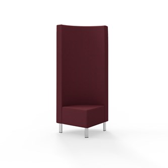Modulsofa Snake hjørne 90° metallben sh 43 høy rygg