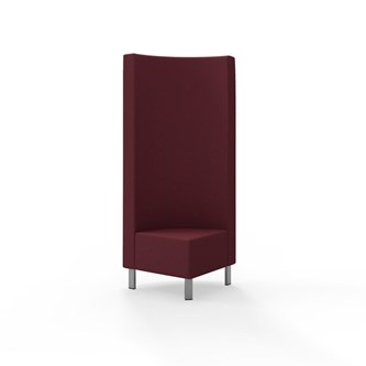 Modulsofa Snake hjørne 90° metallben sh 43 høy rygg