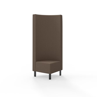 Modulsofa Snake hjørne 90° metallben sh 43 høy rygg