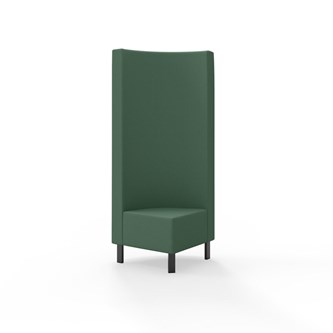 Modulsofa Snake hjørne 90° metallben sh 43 høy rygg