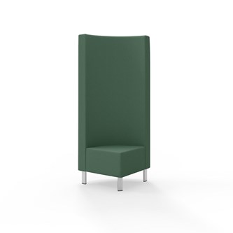 Modulsofa Snake hjørne 90° metallben sh 43 høy rygg