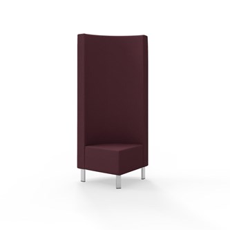 Modulsofa Snake hjørne 90° metallben sh 43 høy rygg