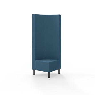 Modulsofa Snake hjørne 90° metallben sh 43 høy rygg