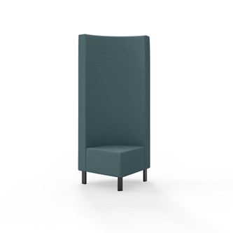 Modulsofa Snake hjørne 90° metallben sh 43 høy rygg