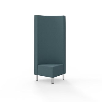 Modulsofa Snake hjørne 90° metallben sh 43 høy rygg