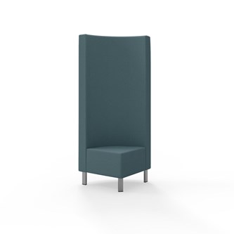 Modulsofa Snake hjørne 90° metallben sh 43 høy rygg