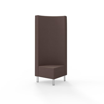 Modulsofa Snake hjørne 90° metallben sh 43 høy rygg
