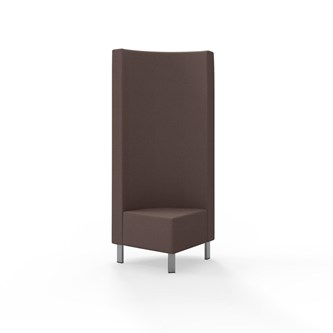Modulsofa Snake hjørne 90° metallben sh 43 høy rygg