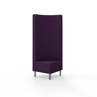 Modulsofa Snake hjørne 90° metallben sh 43 høy rygg