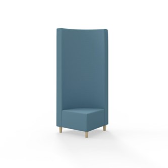 Modulsofa Snake hjørne 90° treben sh 37,5 høy rygg