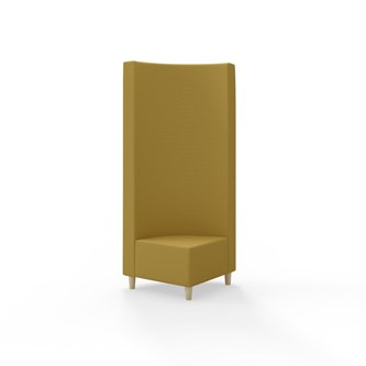 Modulsofa Snake hjørne 90° treben sh 37,5 høy rygg