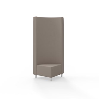 Modulsofa Snake hjørne 90° treben sh 37,5 høy rygg