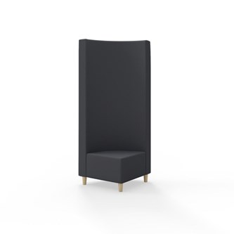 Modulsofa Snake hjørne 90° treben sh 37,5 høy rygg