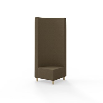 Modulsofa Snake hjørne 90° treben sh 37,5 høy rygg