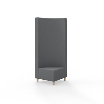 Modulsofa Snake hjørne 90° treben sh 37,5 høy rygg