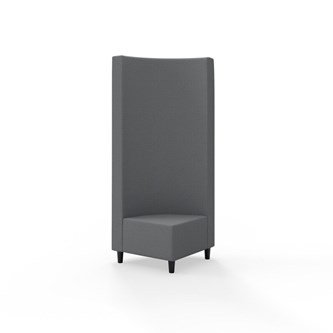 Modulsofa Snake hjørne 90° treben sh 37,5 høy rygg