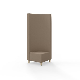 Modulsofa Snake hjørne 90° treben sh 37,5 høy rygg