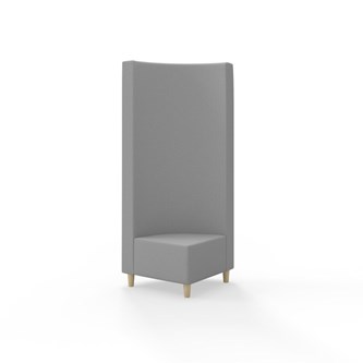 Modulsofa Snake hjørne 90° treben sh 37,5 høy rygg