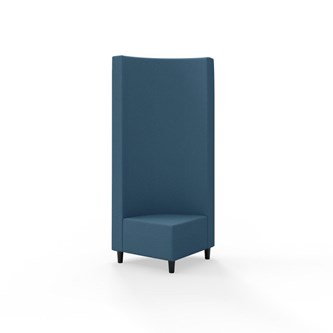 Modulsofa Snake hjørne 90° treben sh 37,5 høy rygg