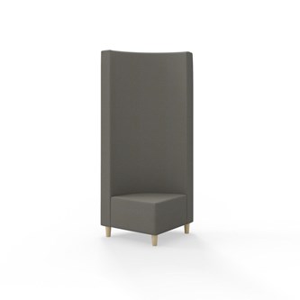 Modulsofa Snake hjørne 90° treben sh 37,5 høy rygg