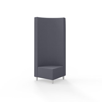 Modulsofa Snake hjørne 90° treben sh 37,5 høy rygg