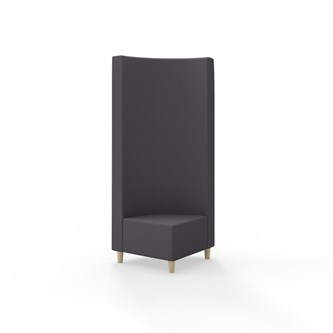 Modulsofa Snake hjørne 90° treben sh 37,5 høy rygg