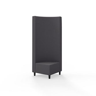 Modulsofa Snake hjørne 90° treben sh 37,5 høy rygg