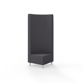 Modulsofa Snake hjørne 90° treben sh 37,5 høy rygg