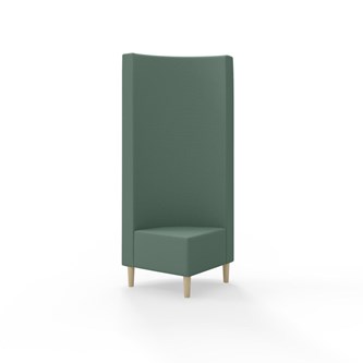 Modulsofa Snake hjørne 90° treben sh 43 høy rygg