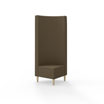 Modulsofa Snake hjørne 90° treben sh 43 høy rygg