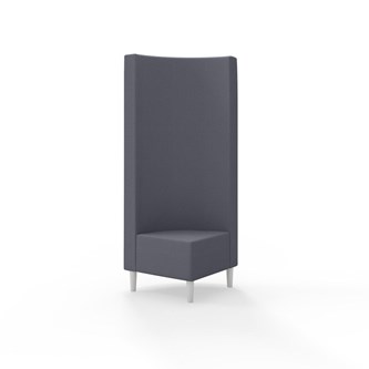 Modulsofa Snake hjørne 90° treben sh 43 høy rygg