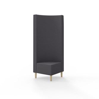 Modulsofa Snake hjørne 90° treben sh 43 høy rygg