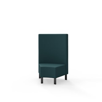Modulsofa Snake hjørne 45° metallben sh 43 medium rygg
