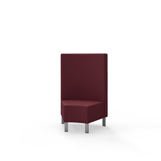 Modulsofa Snake hjørne 45° metallben sh 43 medium rygg