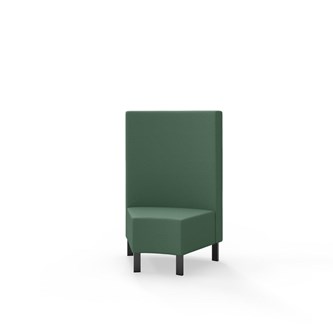 Modulsofa Snake hjørne 45° metallben sh 43 medium rygg