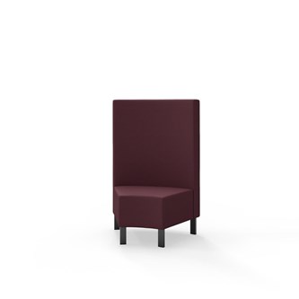 Modulsofa Snake hjørne 45° metallben sh 43 medium rygg