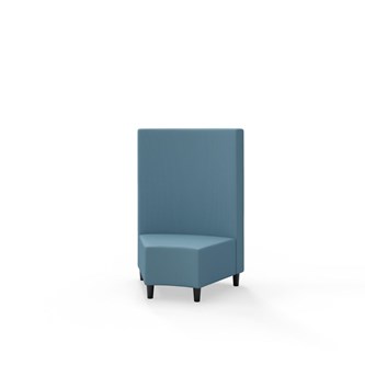 Modulsofa Snake hjørne 45° treben sh 37,5 medium rygg