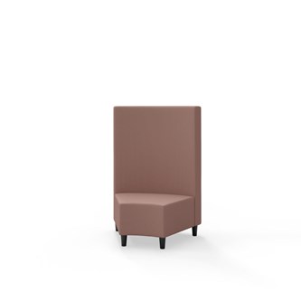 Modulsofa Snake hjørne 45° treben sh 37,5 medium rygg