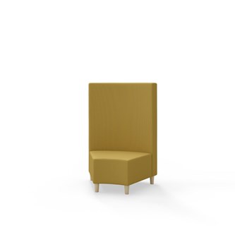 Modulsofa Snake hjørne 45° treben sh 37,5 medium rygg