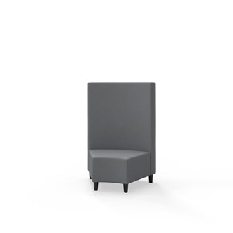 Modulsofa Snake hjørne 45° treben sh 37,5 medium rygg