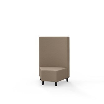 Modulsofa Snake hjørne 45° treben sh 37,5 medium rygg