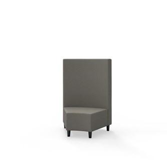 Modulsofa Snake hjørne 45° treben sh 37,5 medium rygg