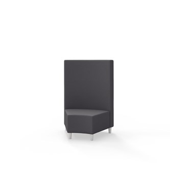 Modulsofa Snake hjørne 45° treben sh 37,5 medium rygg