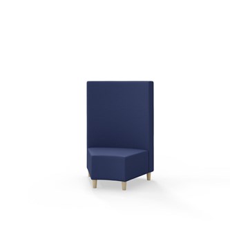 Modulsofa Snake hjørne 45° treben sh 37,5 medium rygg