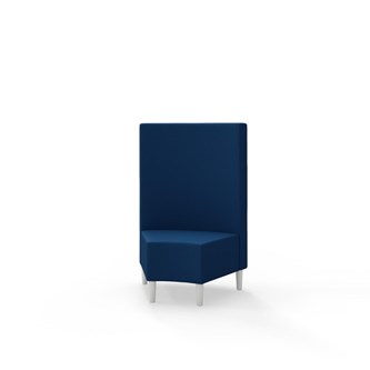 Modulsofa Snake hjørne 45° treben sh 43 medium rygg