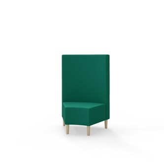 Modulsofa Snake hjørne 45° treben sh 43 medium rygg
