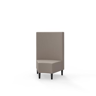 Modulsofa Snake hjørne 45° treben sh 43 medium rygg