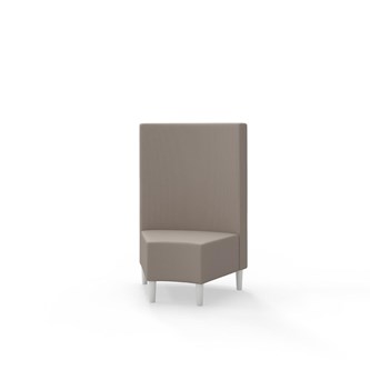 Modulsofa Snake hjørne 45° treben sh 43 medium rygg