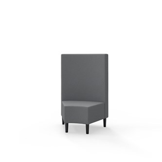 Modulsofa Snake hjørne 45° treben sh 43 medium rygg